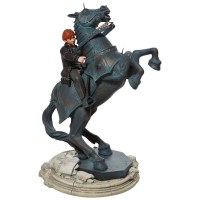 Harry Potter - Statua Ron Weasley su Cavallo della Scacchiera dei Maghi- Prodotto Ufficiale Warner Bros.